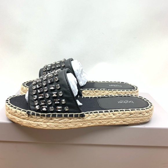 Botkier Julie Black Jewel Espadrille Sandal - Picture 3 of 8